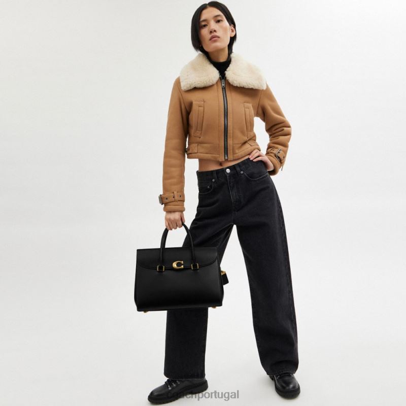 Coach mulheres broome carryall 36 b4/preto 6B20P177