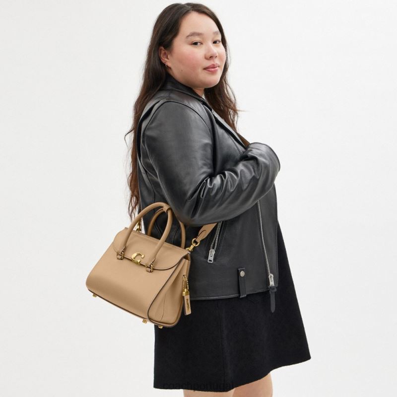 Coach mulheres broome carryall b4/bronzeado 6B20P176