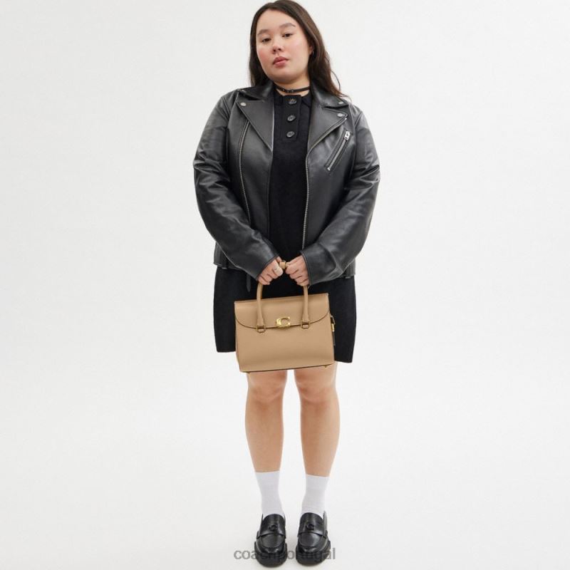 Coach mulheres broome carryall b4/bronzeado 6B20P176