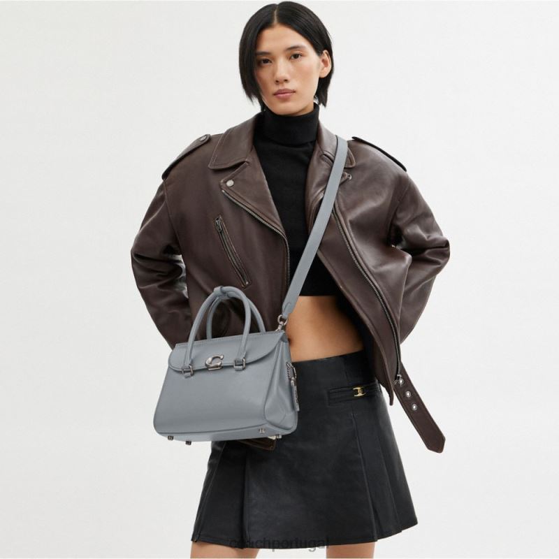 Coach mulheres broome carryall lh/cinza azul 6B20P179