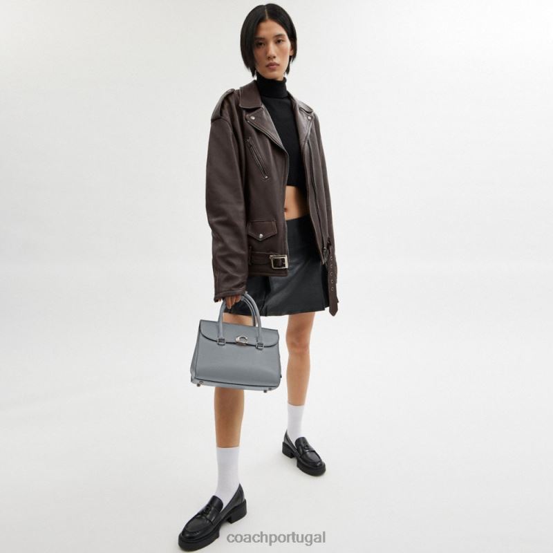 Coach mulheres broome carryall lh/cinza azul 6B20P179