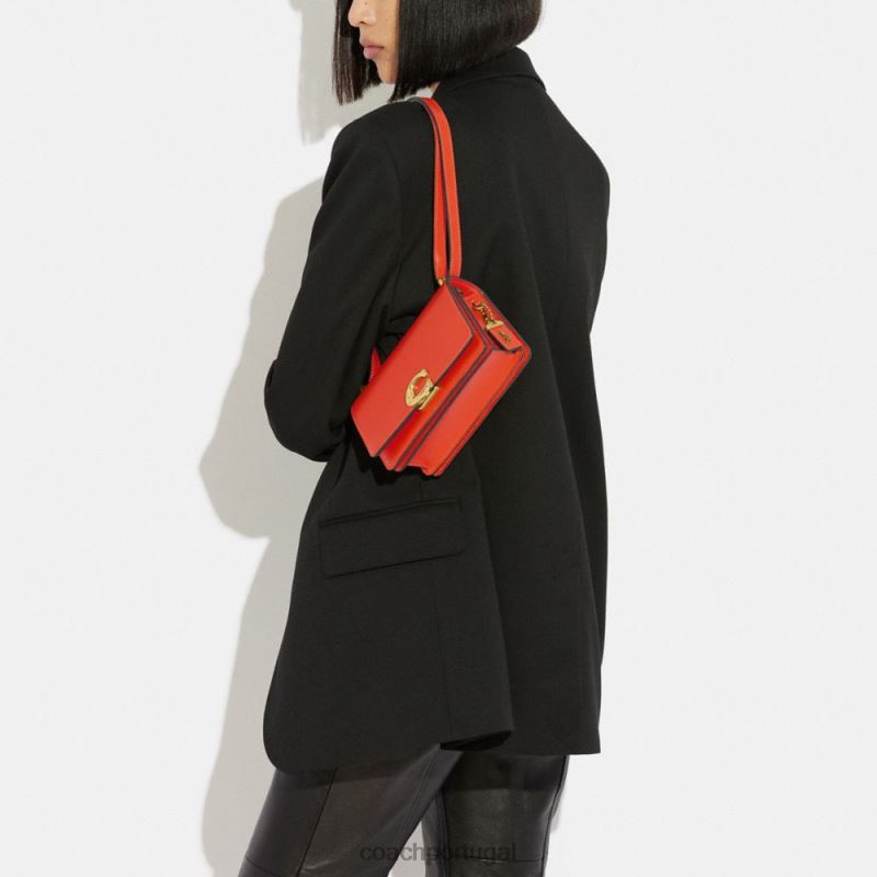 Coach mulheres crossbody bandido b4/laranja sol 6B20P195