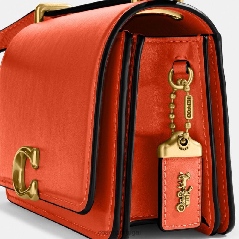 Coach mulheres crossbody bandido b4/laranja sol 6B20P195