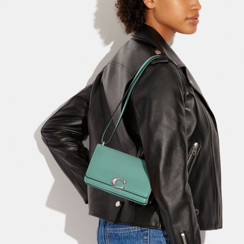 Coach mulheres crossbody bandido lh/azul desbotado 6B20P197