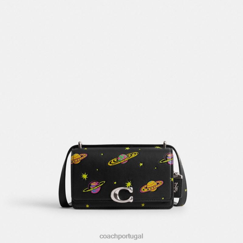 Coach mulheres crossbody cosmic coach bandit com estampa de planeta lh/preto multi 6B20P187