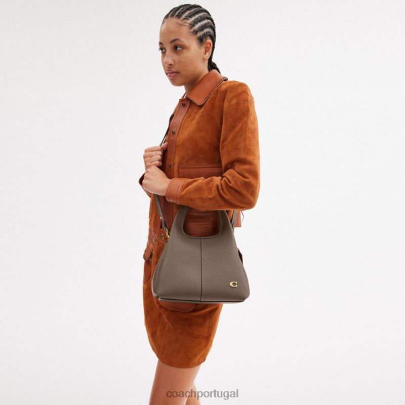 Coach mulheres bolsa de ombro lana 23 b4/pedra escura 6B20P278