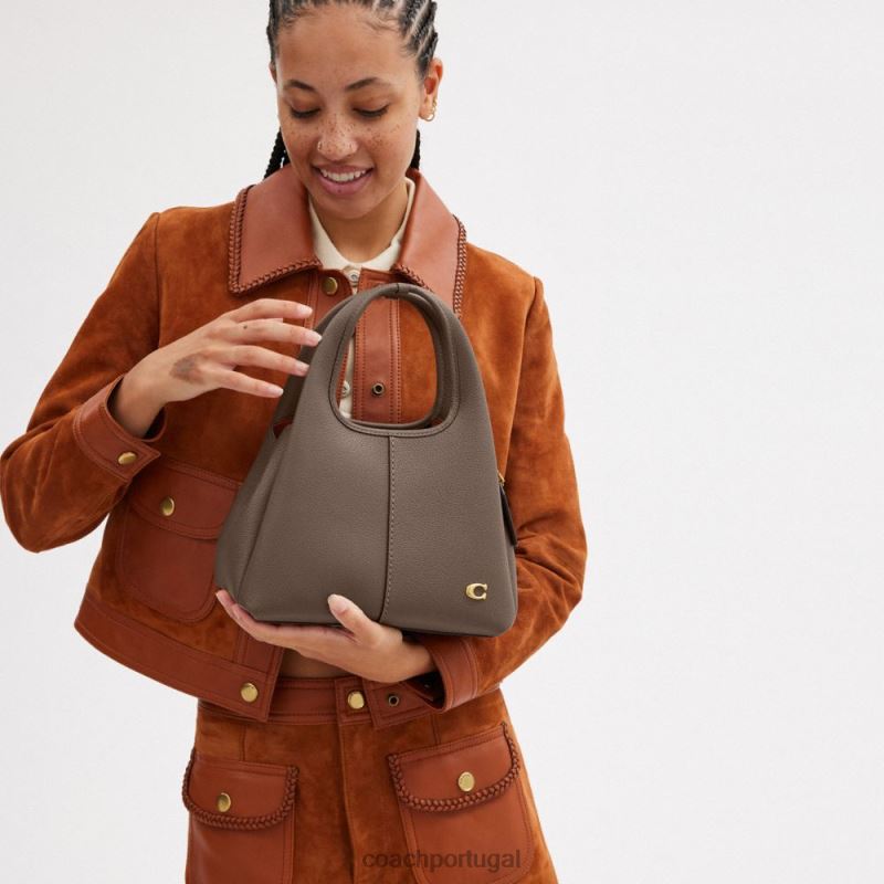 Coach mulheres bolsa de ombro lana 23 b4/pedra escura 6B20P278