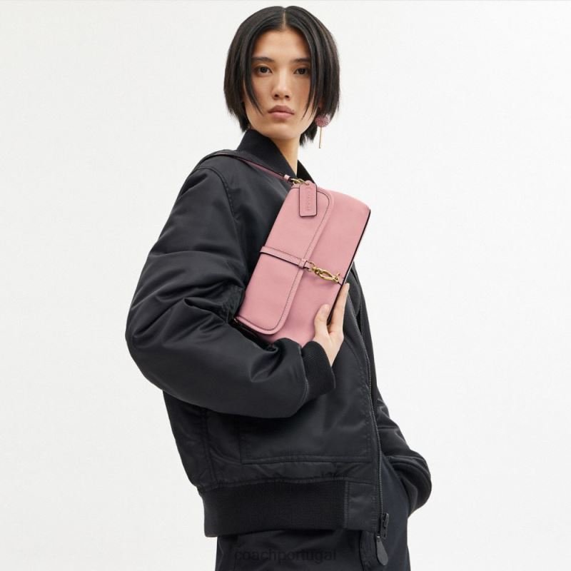 Coach mulheres bolsa hamptons b4/chiclete 6B20P262