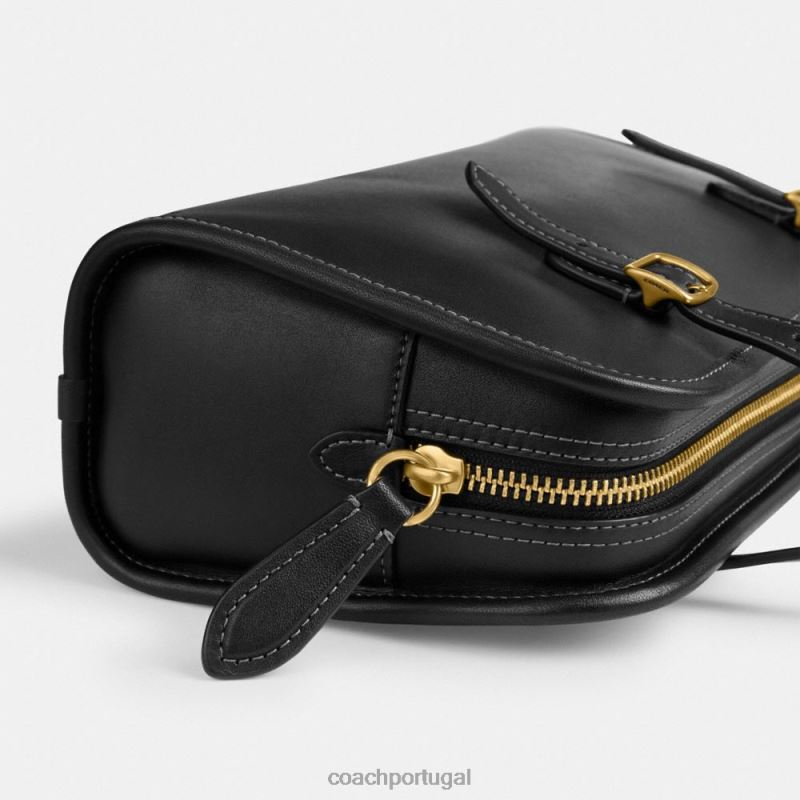 Coach mulheres zíper oscilante b4/preto 6B20P269