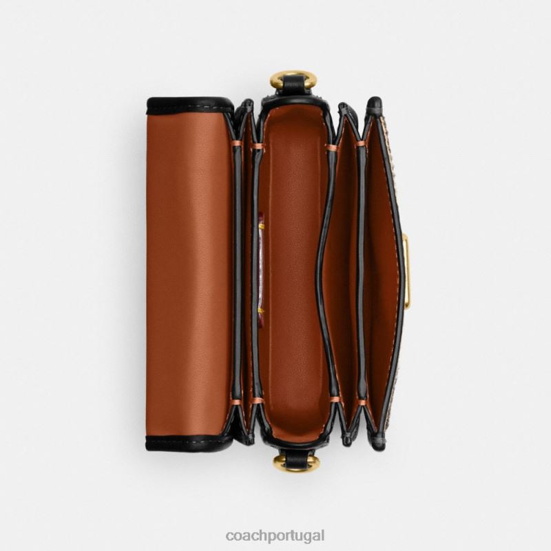 Coach mulheres alça superior desonesta 12 com estampa de leopardo b4/leopardo 6B20P93