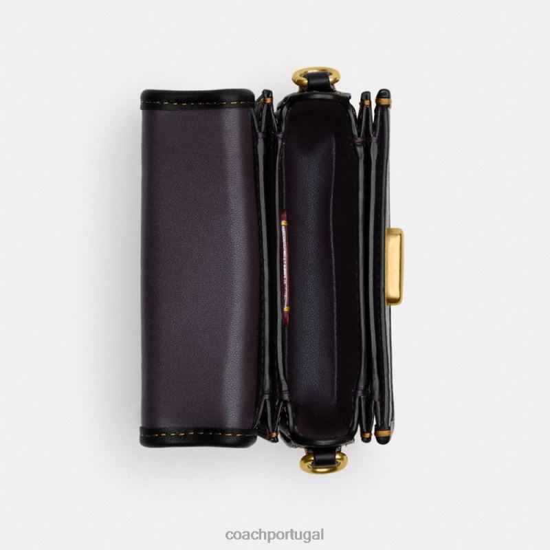 Coach mulheres alça superior desonesta 12 em colorblock b4/preto multi 6B20P91