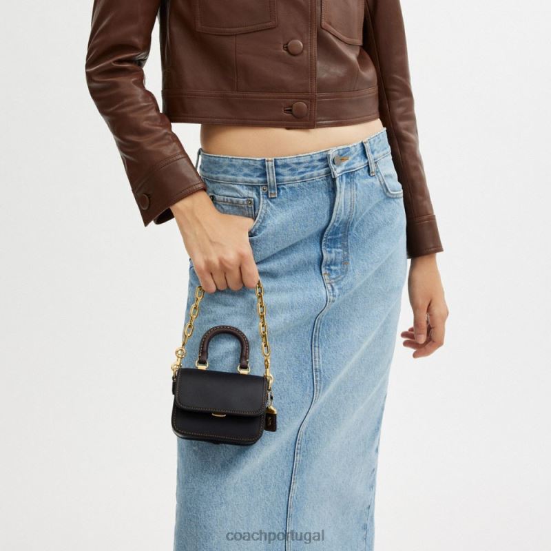 Coach mulheres alça superior desonesta 12 em colorblock b4/preto multi 6B20P91