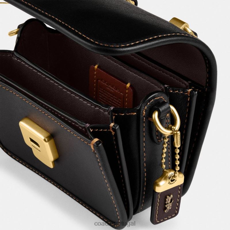 Coach mulheres alça superior desonesta 12 em colorblock b4/preto multi 6B20P91