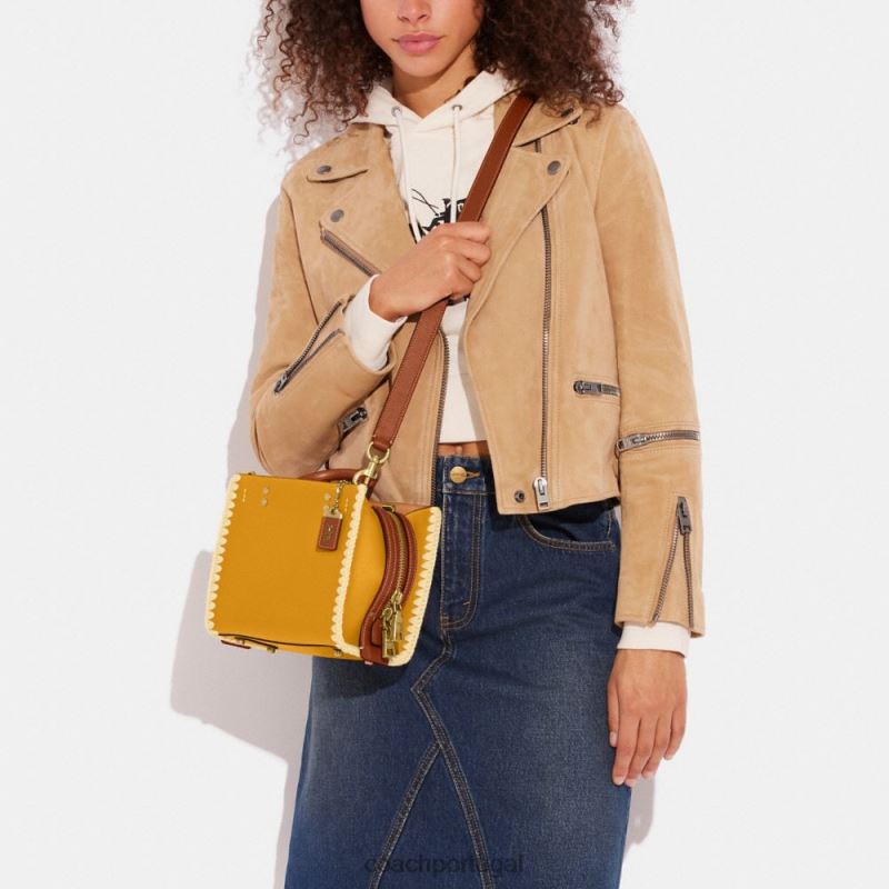 Coach mulheres ladino 20 com crochê b4/botão de ouro 6B20P78