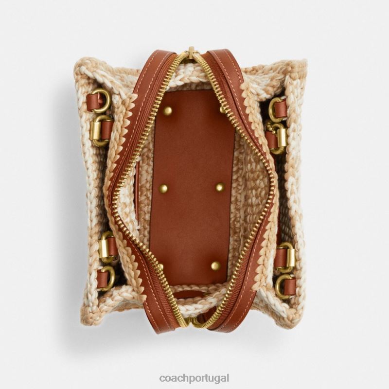 Coach mulheres ladino 20 com crochê b4/marfim multi 6B20P82