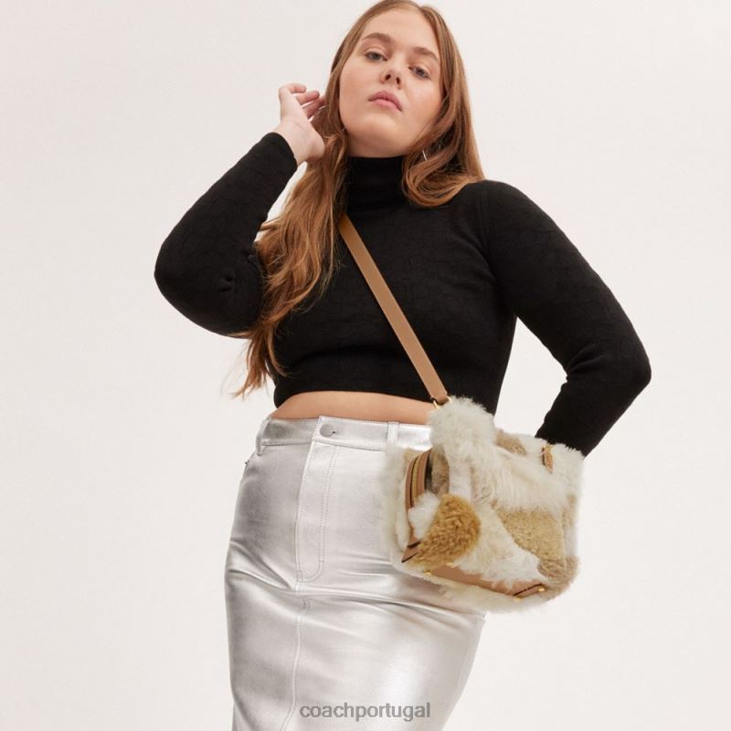 Coach mulheres ladino 20 com retalhos b4/multinatural 6B20P87