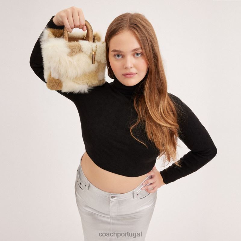 Coach mulheres ladino 20 com retalhos b4/multinatural 6B20P87