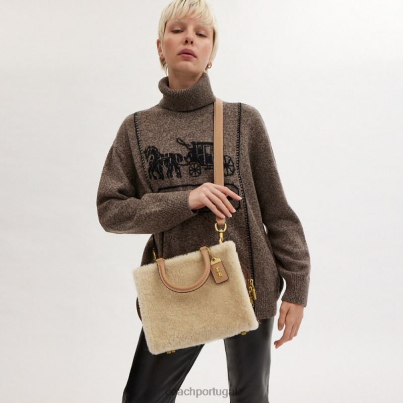 Coach mulheres ladino 25 b4/bege 6B20P86