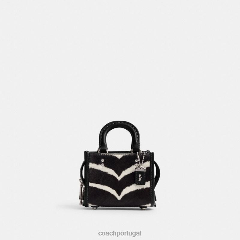 Coach mulheres rogue 12 com estampa de zebra lh/zebra 6B20P92