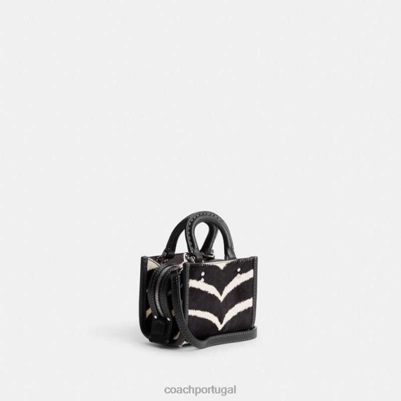 Coach mulheres rogue 12 com estampa de zebra lh/zebra 6B20P92