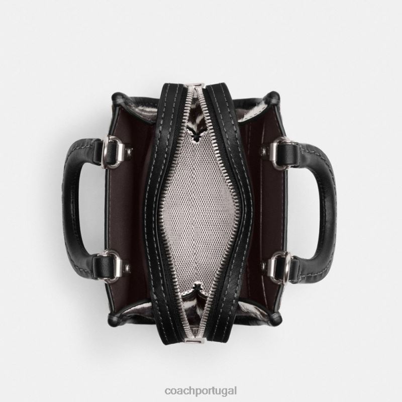 Coach mulheres rogue 12 com estampa de zebra lh/zebra 6B20P92