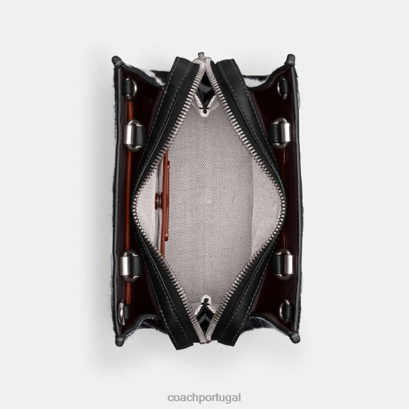 Coach mulheres rogue 20 na panturrilha com estampa de zebra lh/zebra 6B20P89