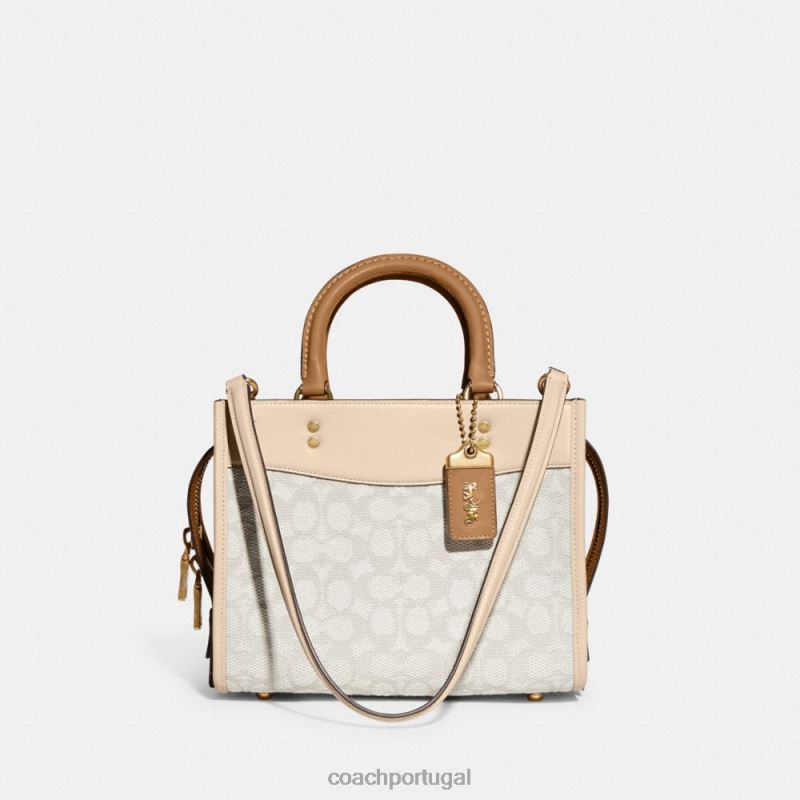 Coach mulheres rogue 25 em jacquard têxtil exclusivo b4/giz marfim multi 6B20P79