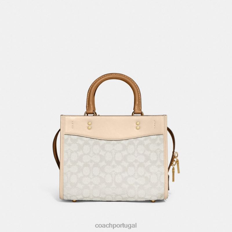 Coach mulheres rogue 25 em jacquard têxtil exclusivo b4/giz marfim multi 6B20P79
