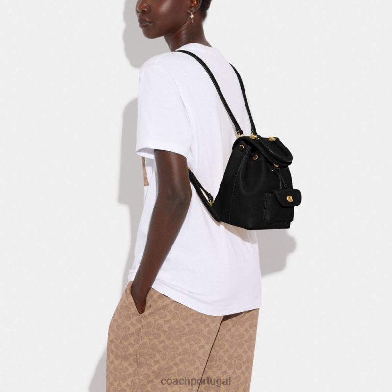 Coach mulheres mochila riya 21 b4/preto 6B20P60