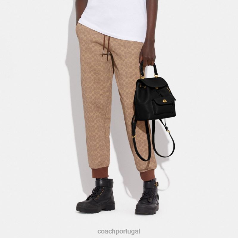 Coach mulheres mochila riya 21 b4/preto 6B20P60