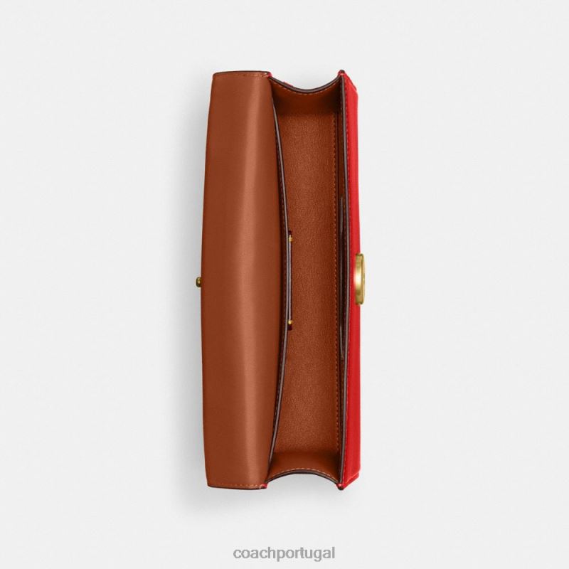 Coach mulheres alça superior harlow b4/esporte vermelho 6B20P227