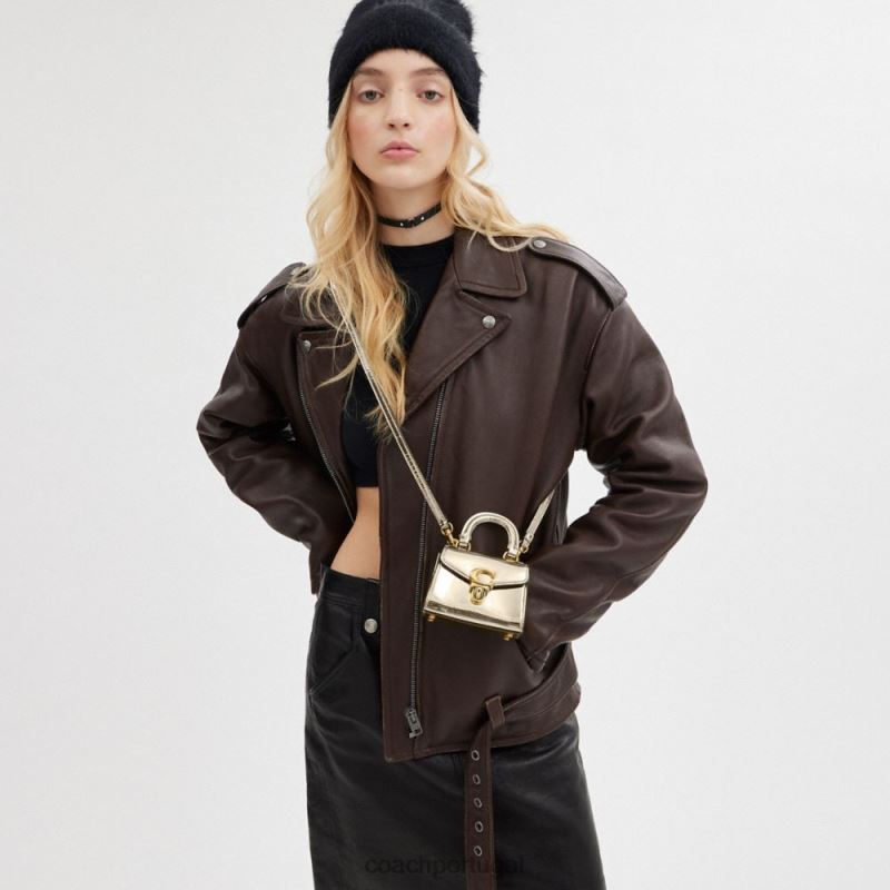 Coach mulheres alça superior sammy 12 b4/ouro 6B20P220