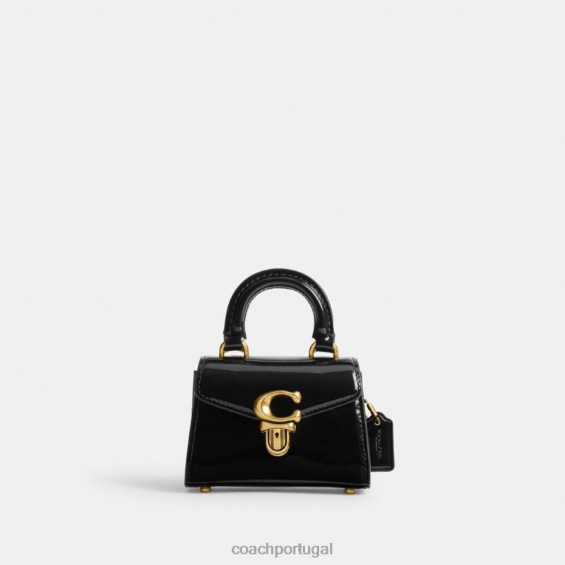 Coach mulheres alça superior sammy 12 em couro exclusivo b4/preto 6B20P212