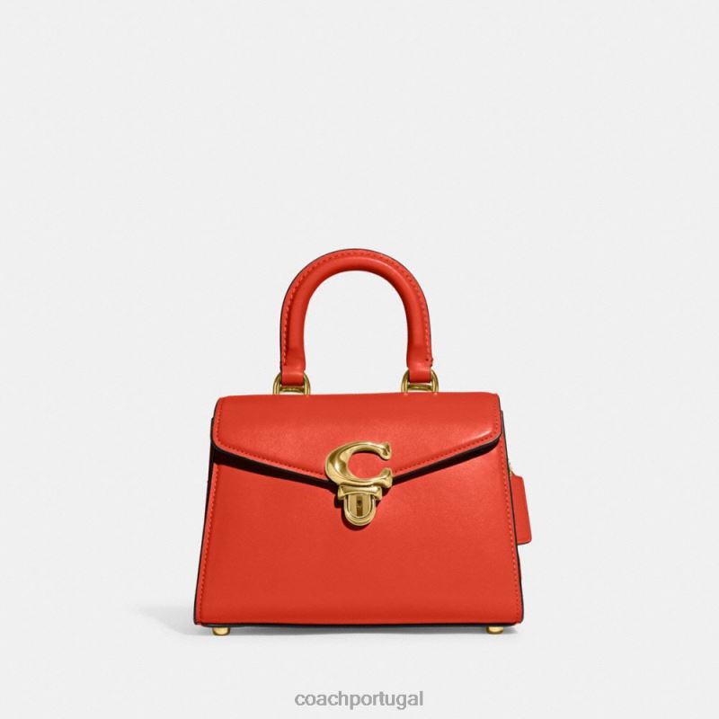 Coach mulheres alça superior sammy 21 b4/laranja sol 6B20P250