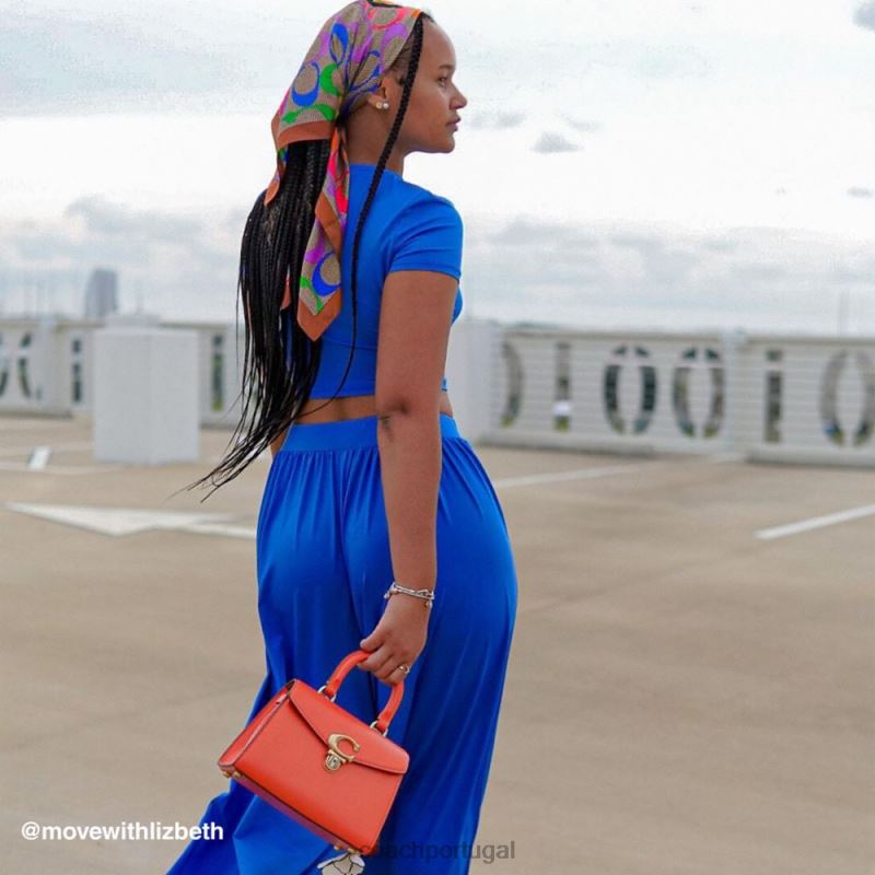 Coach mulheres alça superior sammy 21 b4/laranja sol 6B20P250