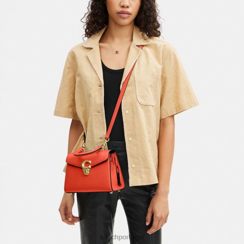 Coach mulheres alça superior sammy 21 b4/laranja sol 6B20P250