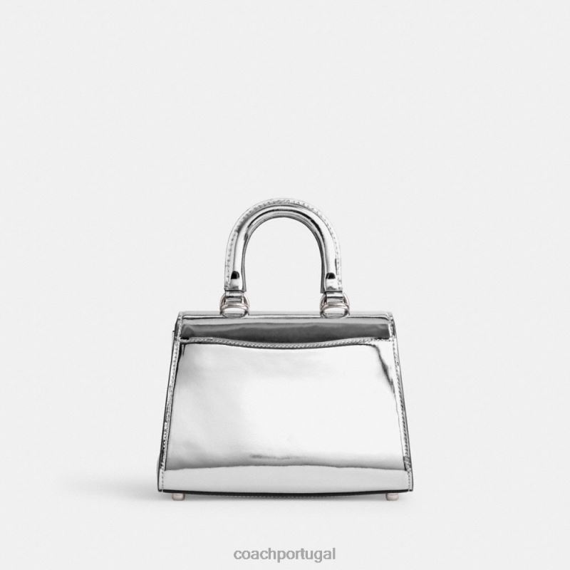 Coach mulheres alça superior sammy 21 em prata metálica lh/prata 6B20P230