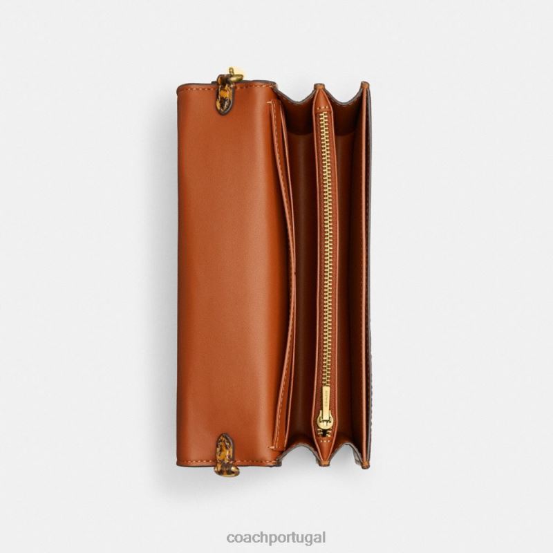 Coach mulheres bea crossbody em pele de cobra b4/mostarda 6B20P228