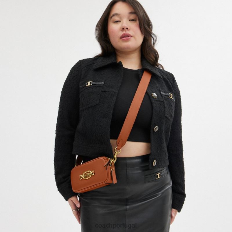 Coach mulheres bolsa tiracolo avery b4/âmbar polido 6B20P217