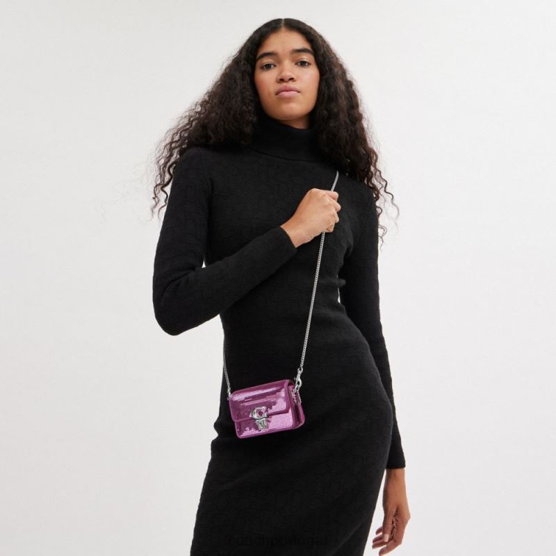 Coach mulheres estúdio 12 com lantejoulas lh/magenta escuro 6B20P225