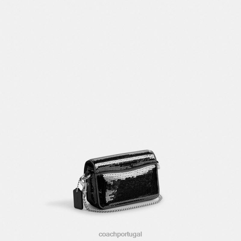 Coach mulheres estúdio 12 com lantejoulas lh/preto 6B20P223