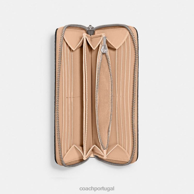 Coach mulheres carteira zip acordeão lh/buff 6B20P319