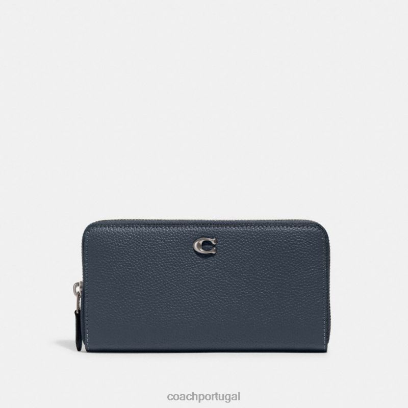 Coach mulheres carteira zip acordeão lh/jeans 6B20P320