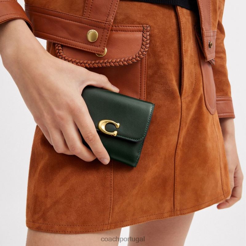 Coach mulheres carteira de bandido b4/amazon verde 6B20P357