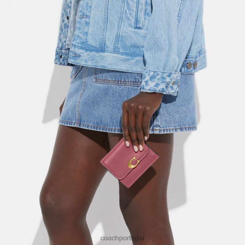 Coach mulheres carteira de bandido b4/vermelho 6B20P360