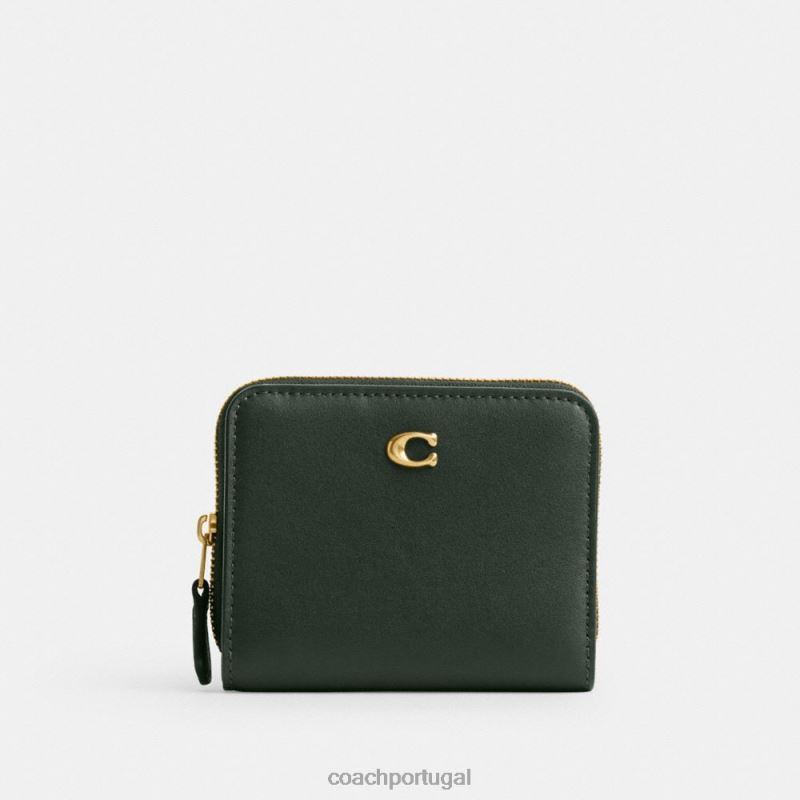 Coach mulheres carteira dobrável b4/amazon verde 6B20P358