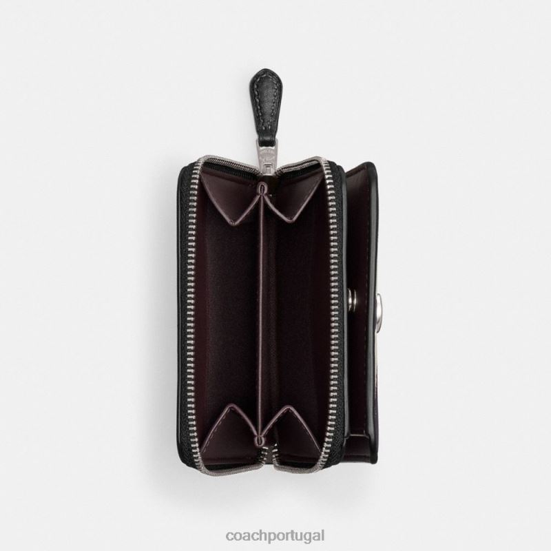 Coach mulheres carteira dobrável com estampa de zebra lh/zebra 6B20P355