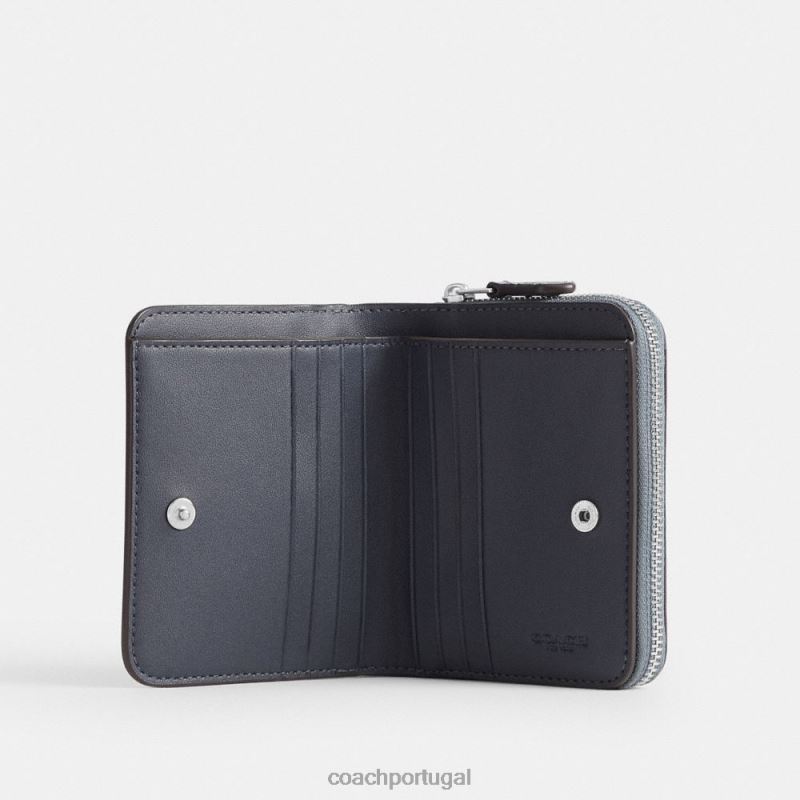 Coach mulheres carteira dobrável lh/cinza azul 6B20P343