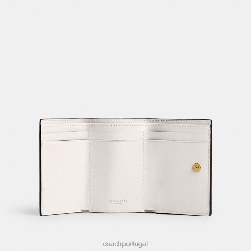 Coach mulheres carteira mini trifold essencial b4/giz 6B20P351