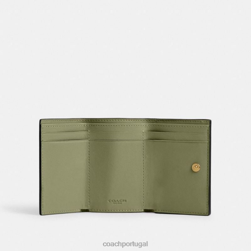 Coach mulheres carteira mini trifold essencial b4/musgo 6B20P342